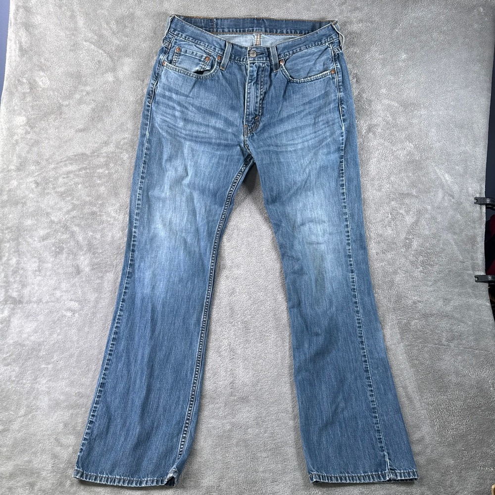 Levi Strauss 527 Jeans Mens 33x34 Blue Slim Bootcut Denim Denim Pants